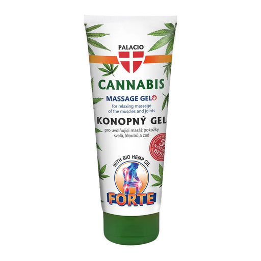 Palacio Cannabis Massage Gel Forte 200ml bottle for muscle and joint relief