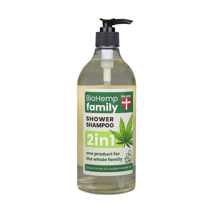 Palacio 2-in-1 BioHemp Familie Douche Shampoo (750ml)