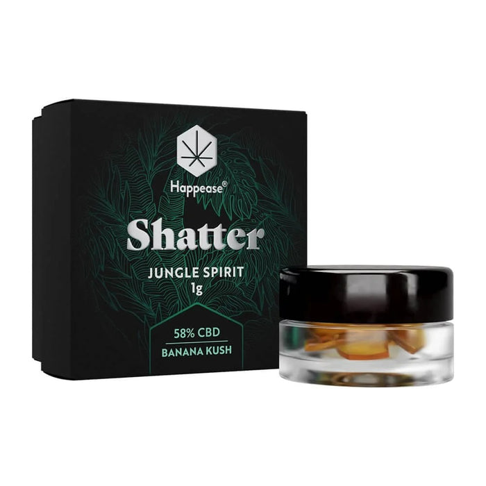 Happease Extracts Jungle Spirit Shatter 58% CBD (1g)