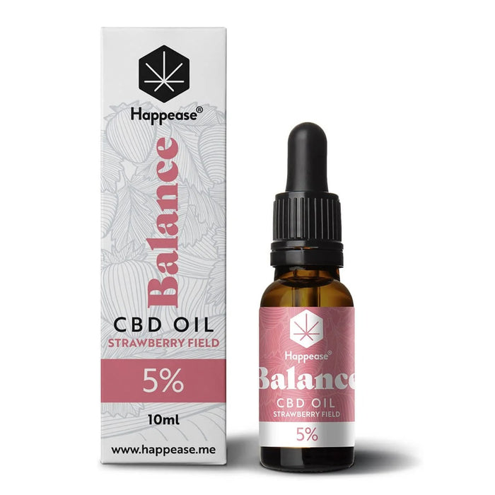 Happease Balance 5% CBD Oil Strawberry Field (10ml)