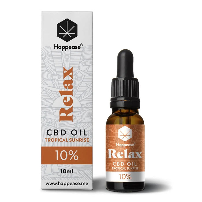 Happease Relax 10% CBD Oil Tropical Sunrise (10ml)