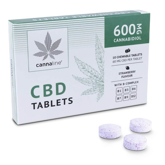 Cannaline Chewable Tablets with 600 mg CBD (10 tablets)