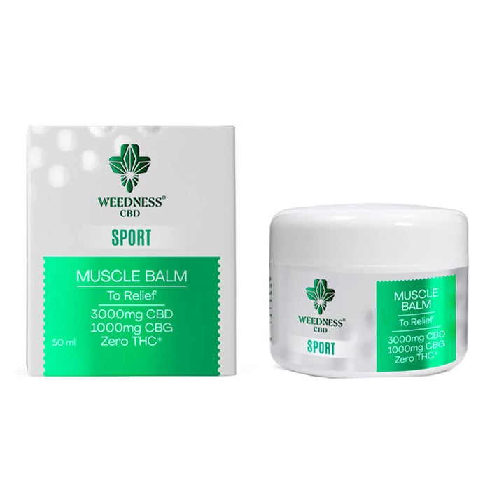 Weedness Muscle Balm 3000mg CBD + 1000mg CBG (50ml)